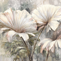 Ivory Hibiscus Luxe Wall Mural - image 1