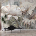 Ivory Hibiscus Luxe Wall Mural - image 2