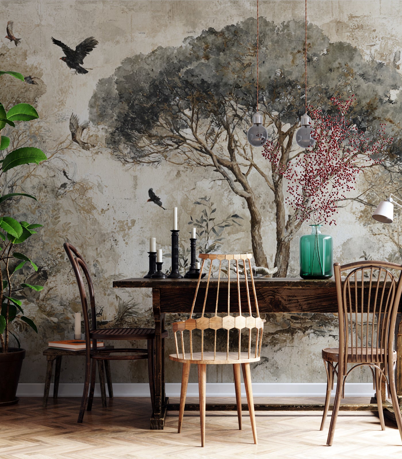 Timeless Woodland Elegance Wall Mural - image 1