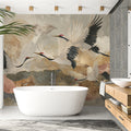 Golden Crane Panorama Wall Mural - image 3