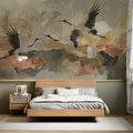 Golden Crane Panorama Wall Mural - image 4