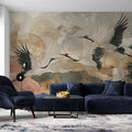Golden Crane Panorama Wall Mural - image 5