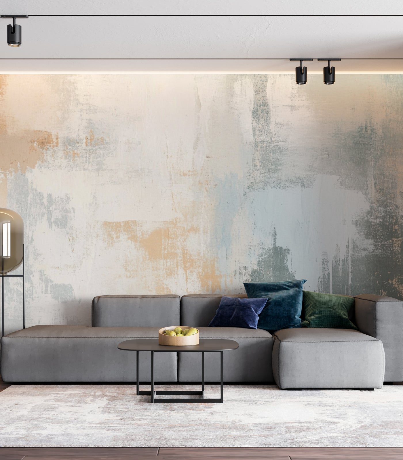 Abstract Wallpaper Mural | Luxury Neutral Interior Decor