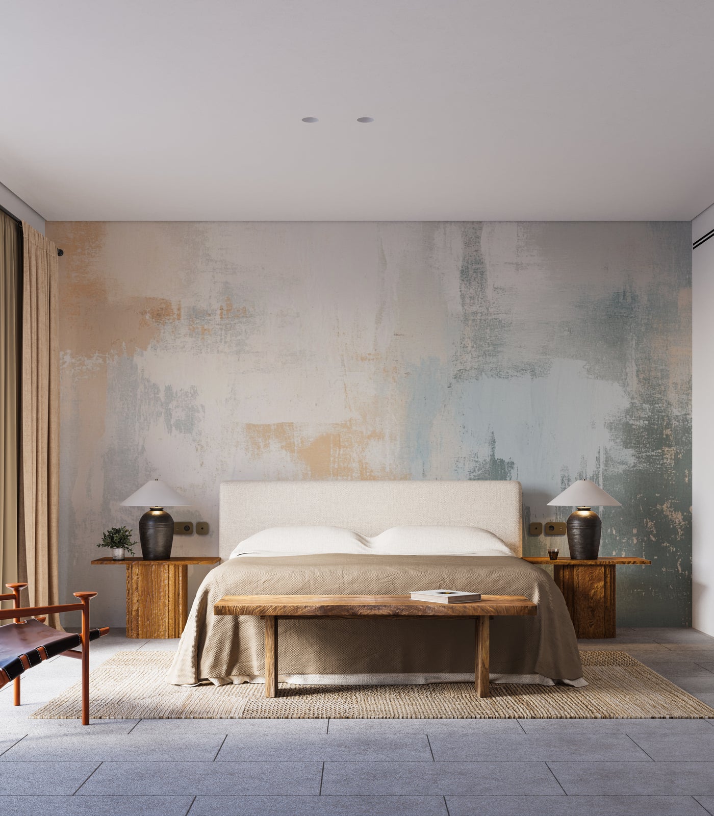 Abstract Wallpaper Mural | Luxury Neutral Interior Decor