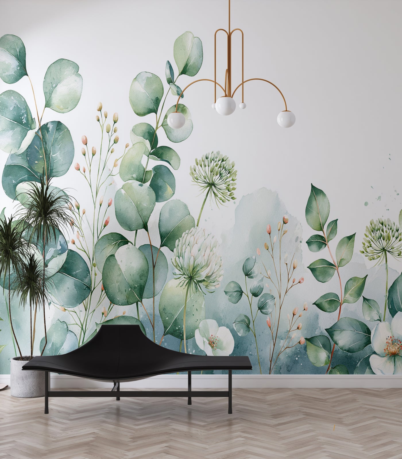 Botanical Wallpaper Mural | Botanical Wallpaper Mural Interior Decor