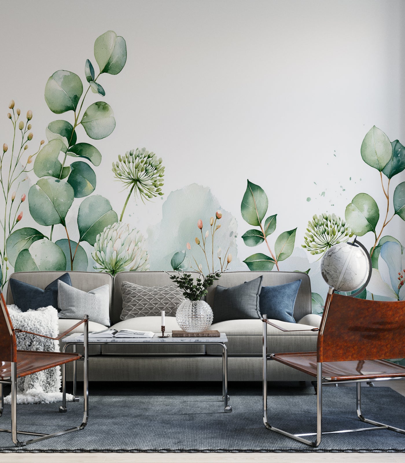 Botanical Wallpaper Mural | Botanical Wallpaper Mural Interior Decor
