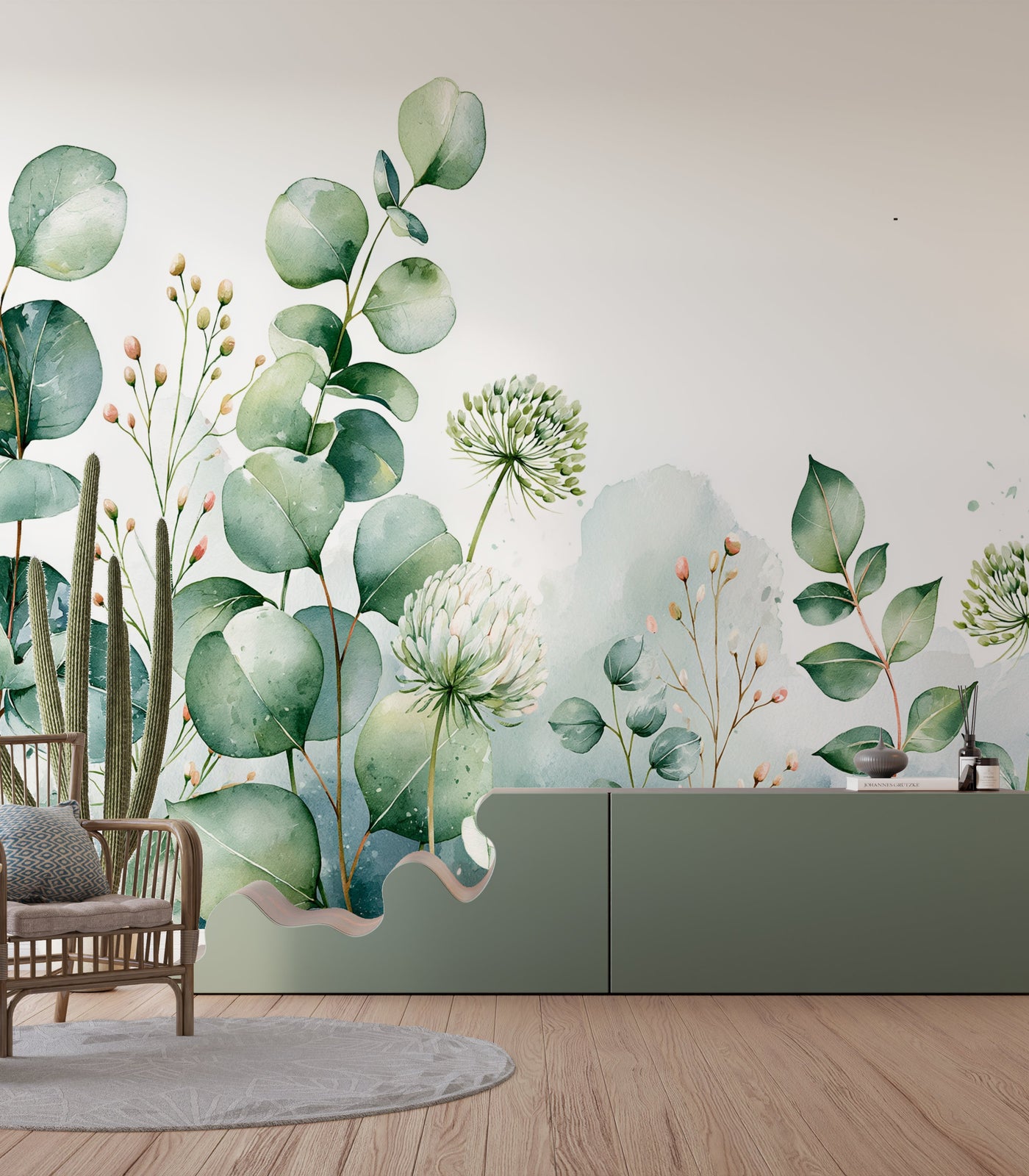 Botanical Wallpaper Mural | Botanical Wallpaper Mural Interior Decor