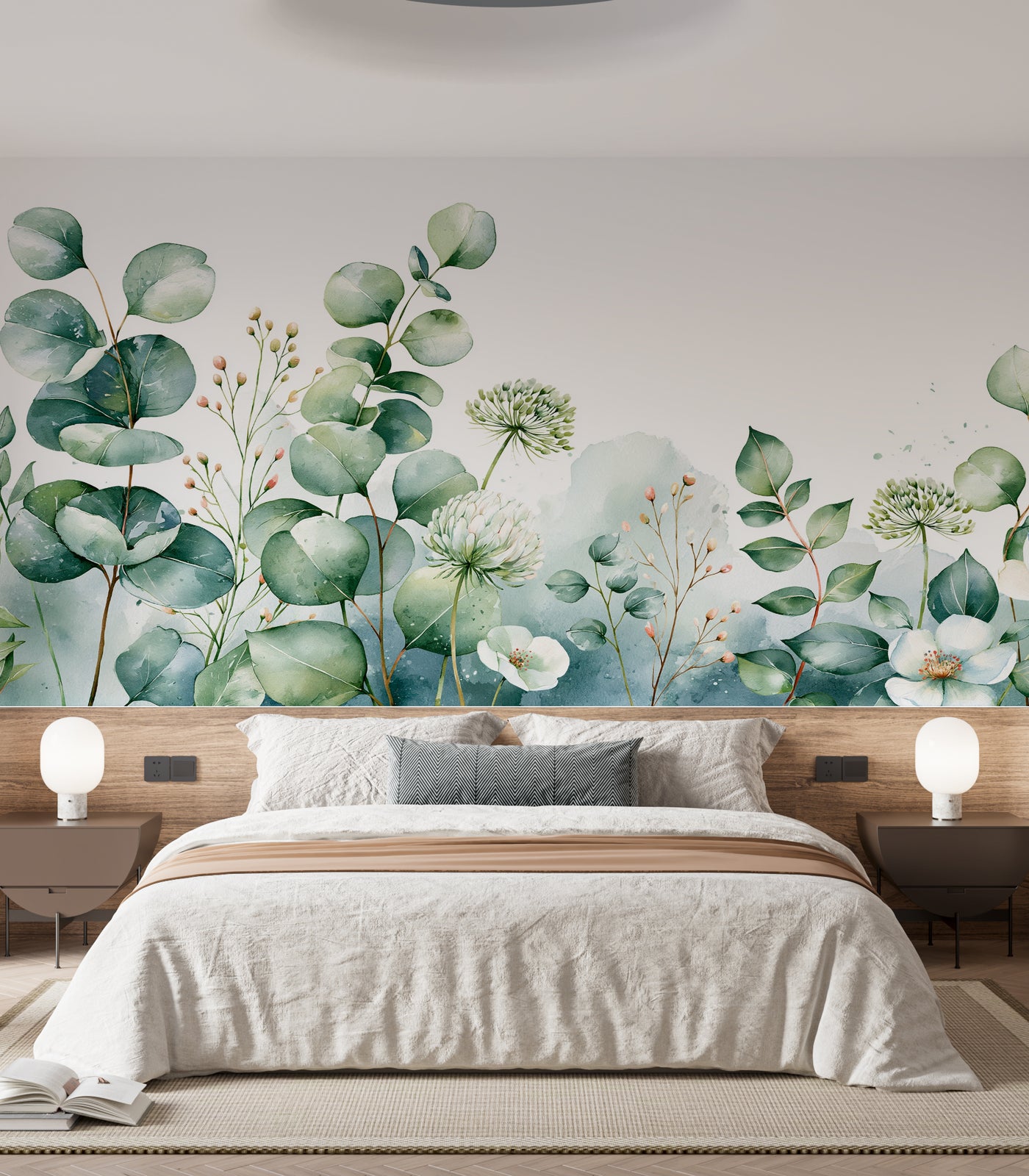Botanical Wallpaper Mural | Botanical Wallpaper Mural Interior Decor