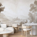 Landscape Wallpaper Mural | Luxury Neutral Interior Decor